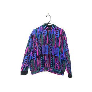 Vintage JG Petite Collection by Joyce Colorful Women’s Jacket - Retro Print
